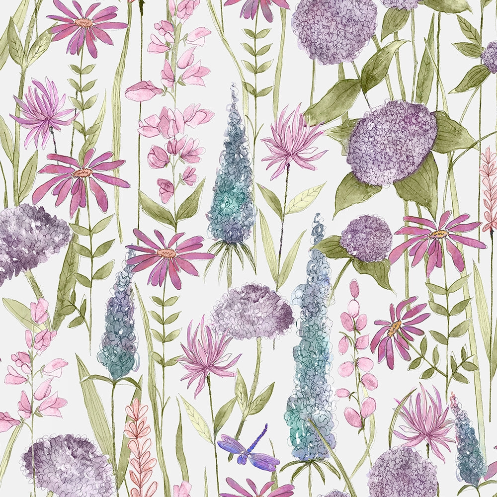 Florabunda Printed Cotton Made to Measure Roman Blinds Verde/Cream