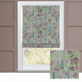 Florabunda Printed Cotton Made to Measure Roman Blinds Verde Greenhome decor ,wall decor 