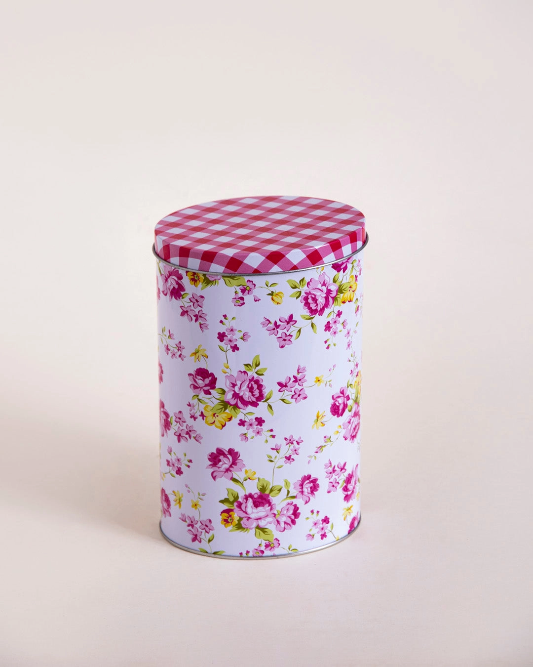 Floral Charm Storage Canisters - Set Of 2