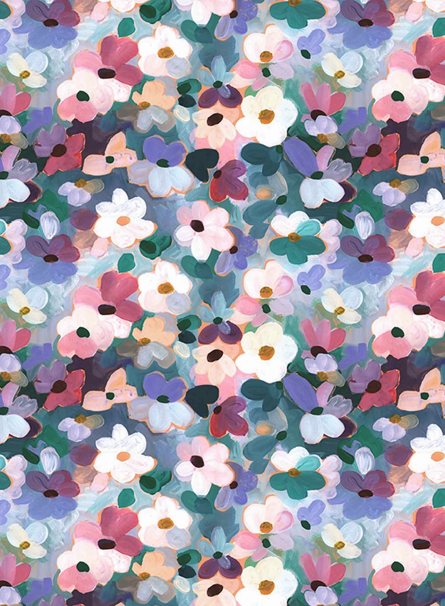 Floral halcyon, Wallpapernordic minimalist wallpaper