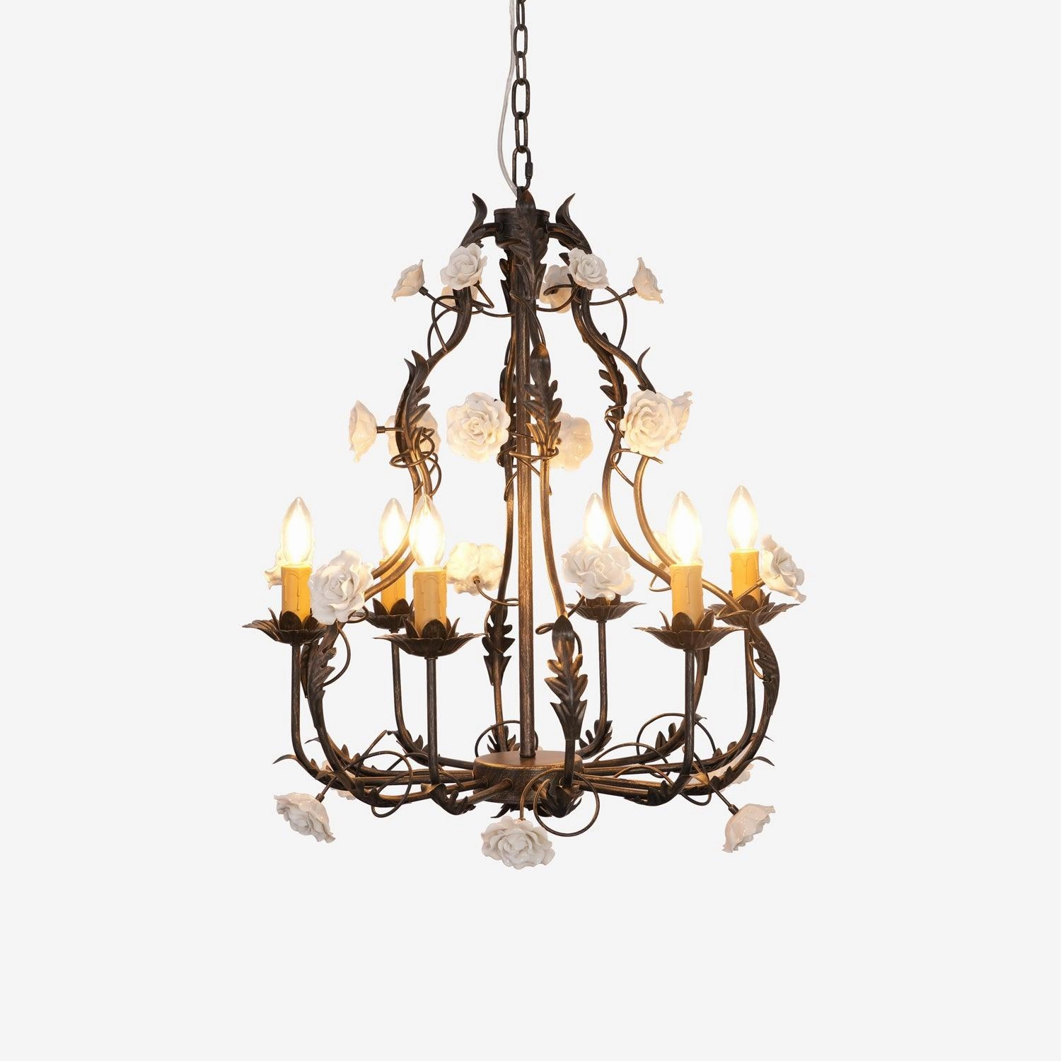 Florentine Rose Garden Chandelierrustic chandelier,bedroom chandelier 