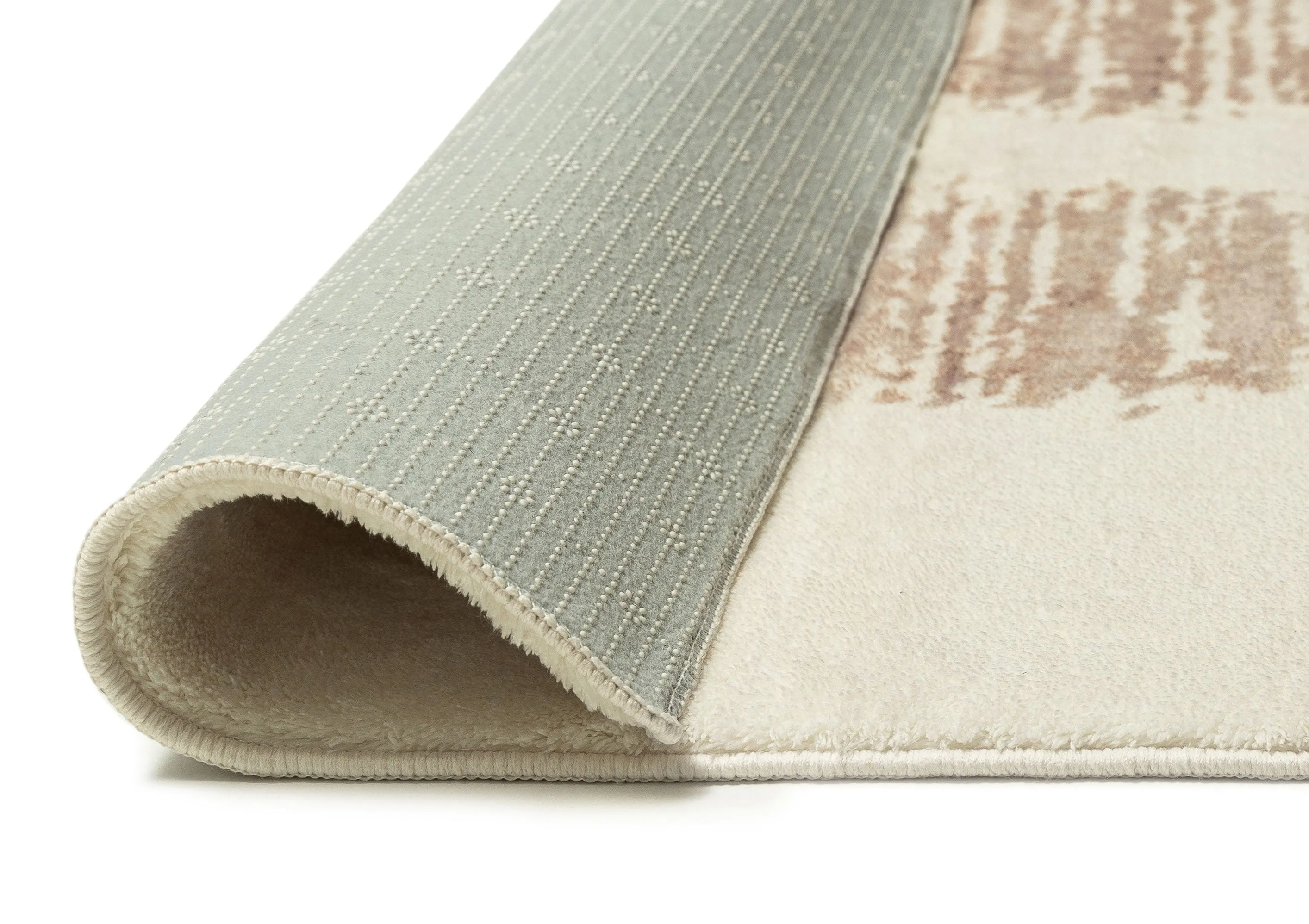 Florrie Beige Abstract Pattern Washable Rug