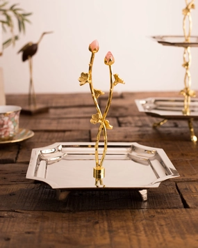 Flower Branch Condiment Servermodern kitchen decor ,kitchen dinner set ,dinnerware 