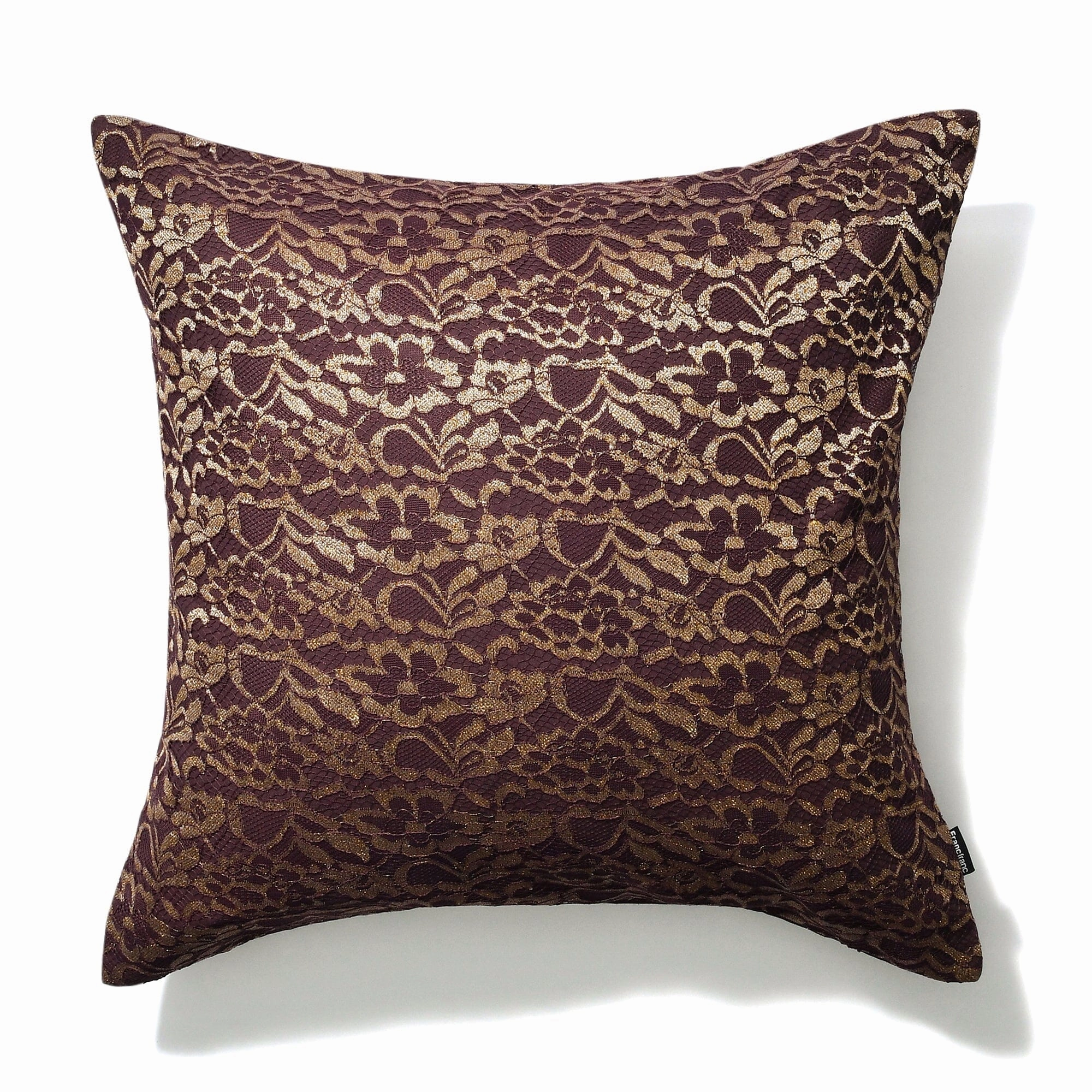Flower Lace Cushion Cover 450 X 450 Dark Purplebedding sets ,throw blankets 