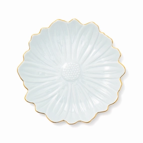Flower Motif Plate Small Bluehand-painted ceramic bowl