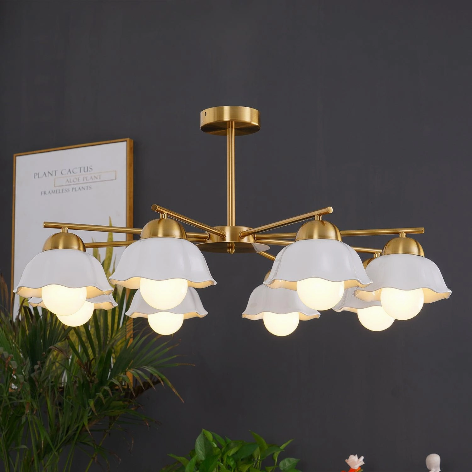 Flower Shade Chandelier