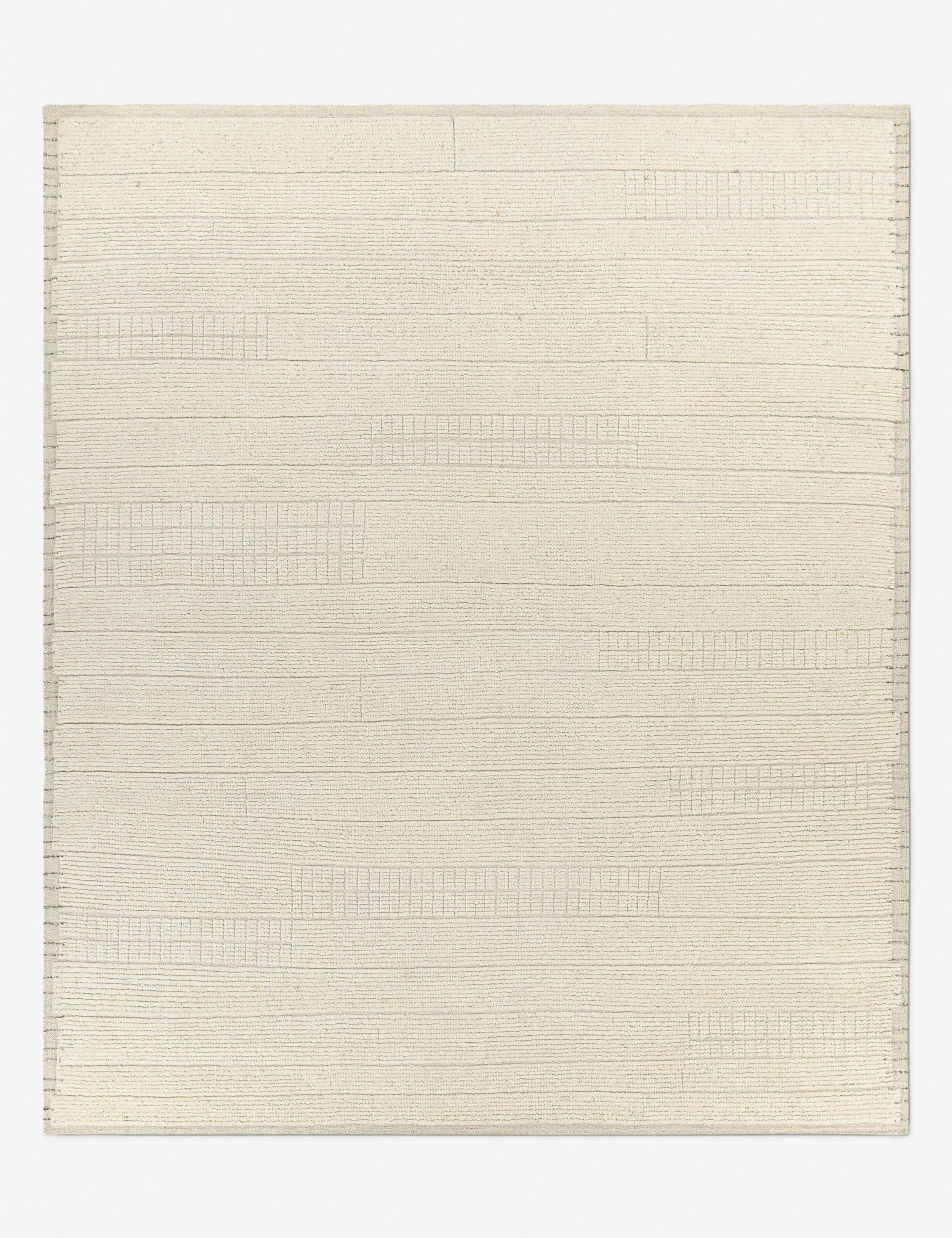 Fogel Hand-Knotted Wool Morrocan Style Rugmodern color block patchwork rug
