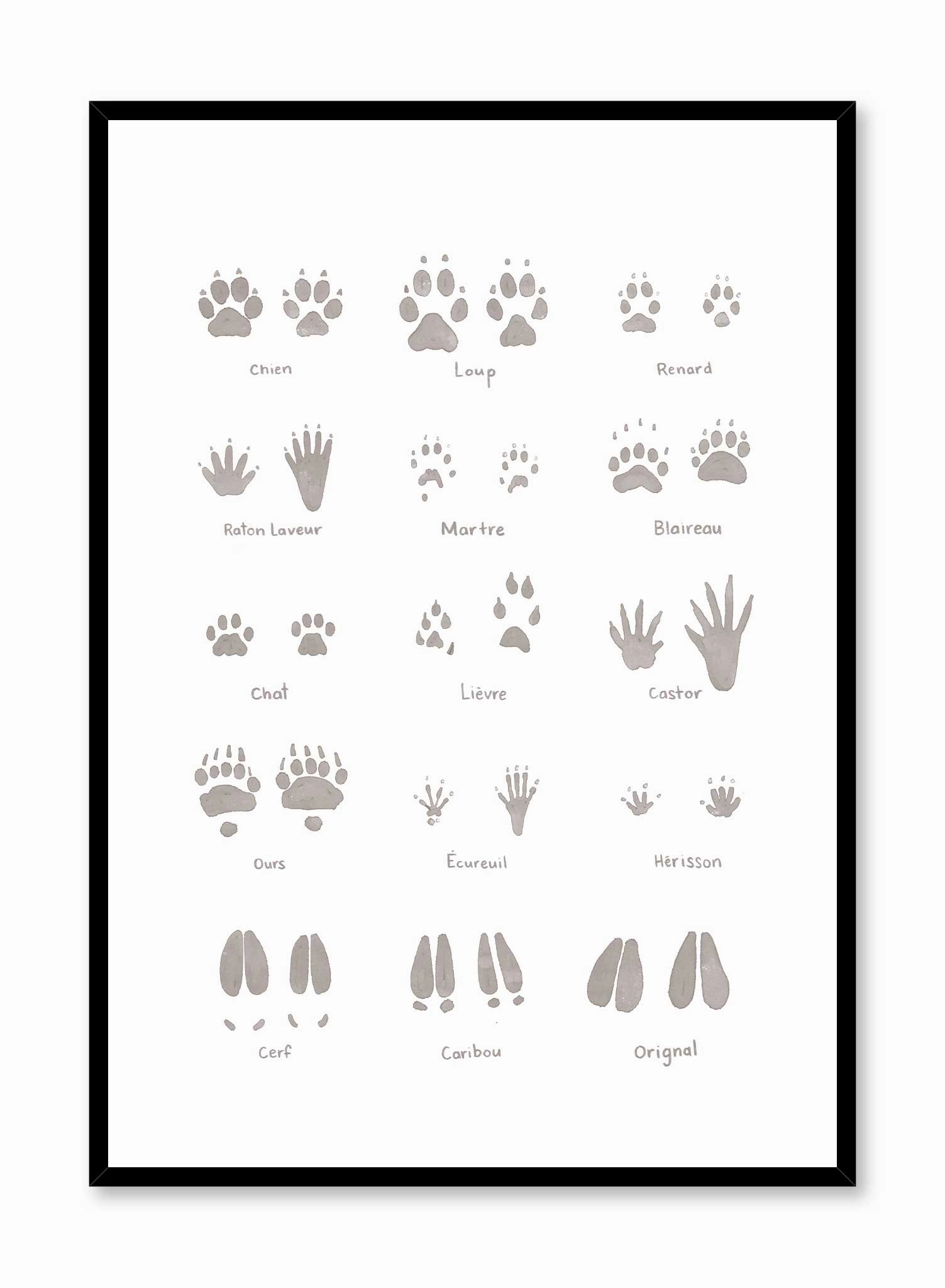 Following Footprints in French, Posterpop culture themed posters