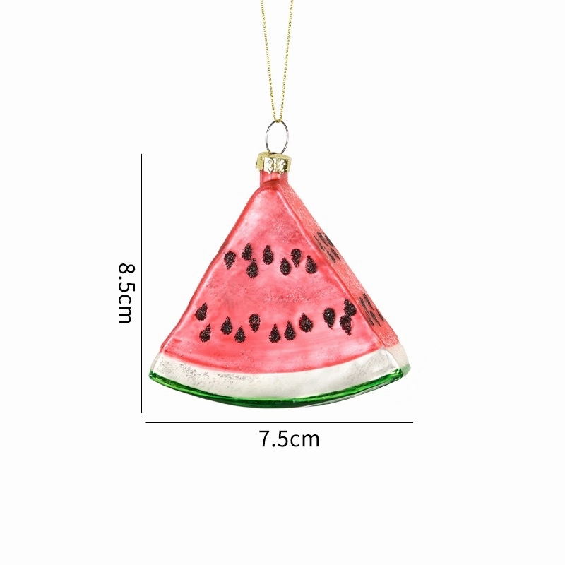 Food & Vegetable Christmas Glass Baubles
