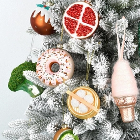 Food & Vegetable Christmas Glass Baubleshome decoration ,modern home decor 