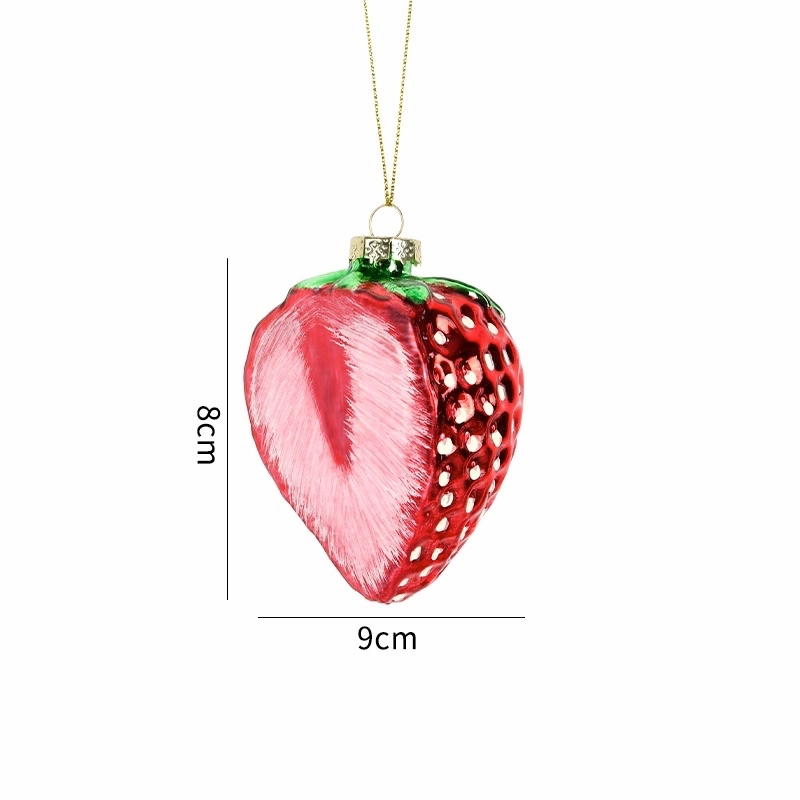 Food & Vegetable Christmas Glass Baubles