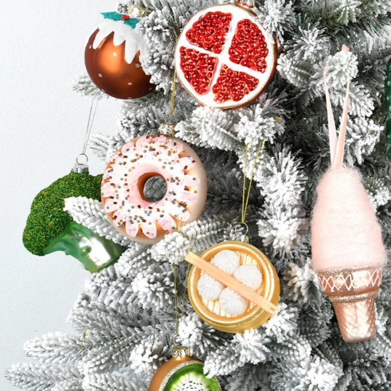 Food & Vegetable Christmas Glass Baubleshome decoration ,modern home decor 