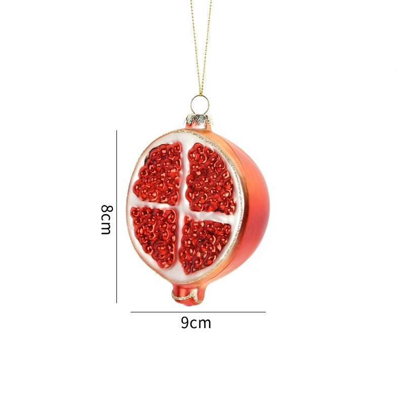 Food & Vegetable Christmas Glass Baubles