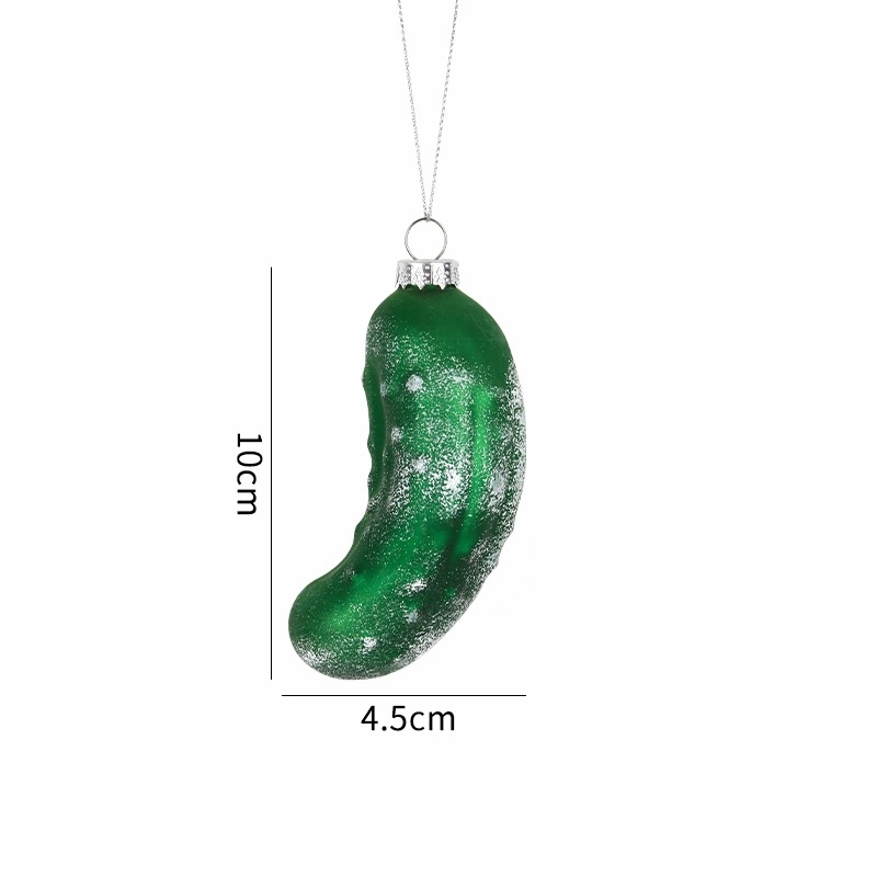 Food & Vegetable Christmas Glass Baubles