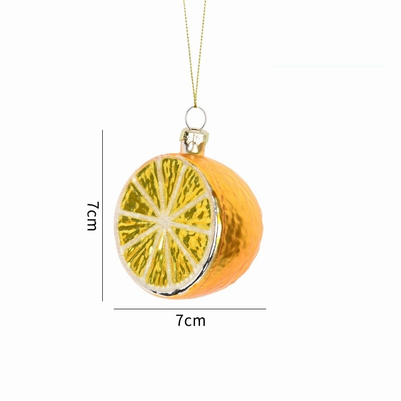 Food & Vegetable Christmas Glass Baubles
