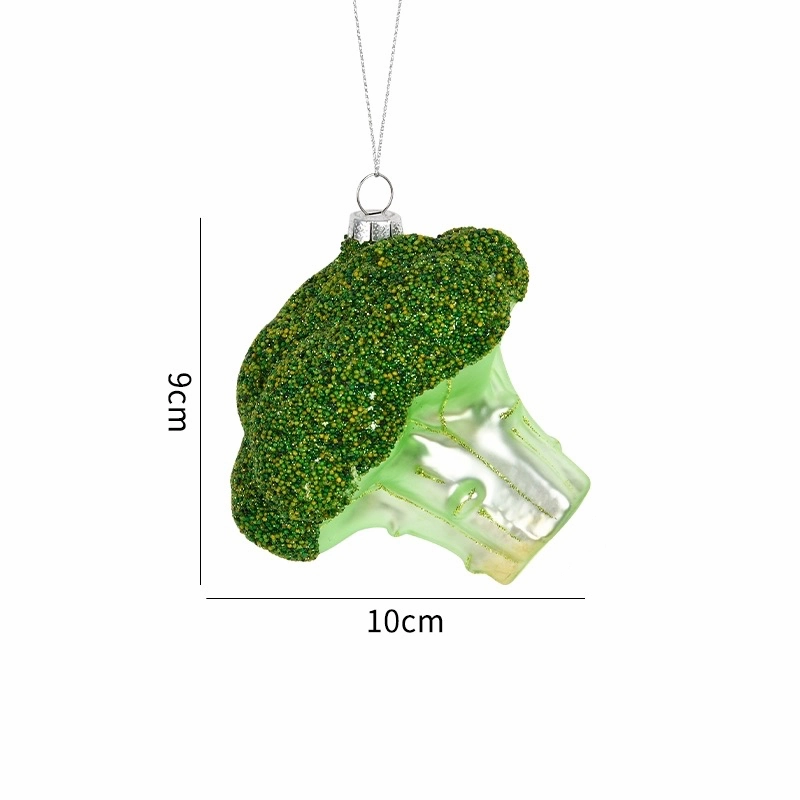 Food & Vegetable Christmas Glass Baubles