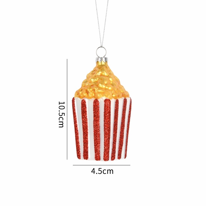 Food & Vegetable Christmas Glass Baubles