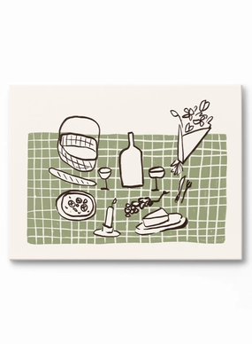 Foodie Love Language, Canvasindoor decorative canvas print
