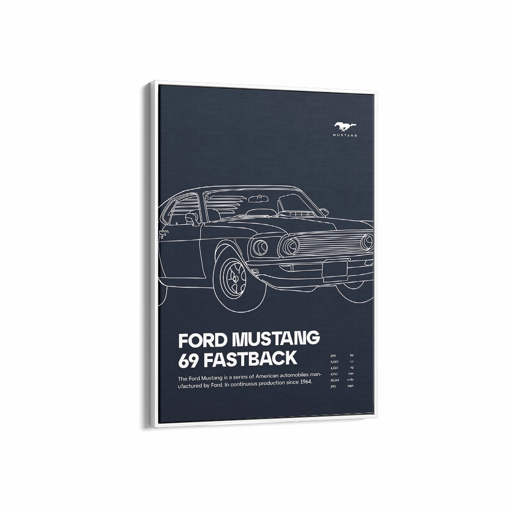 Ford Mustang 69 Fastback 02 Navy
