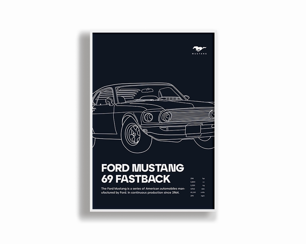 Ford Mustang 69 Fastback 02 Navy