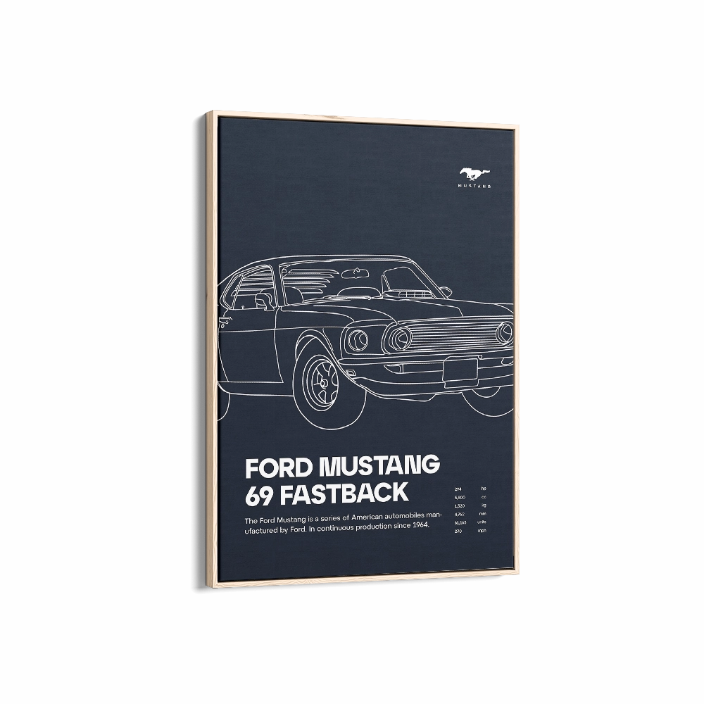 Ford Mustang 69 Fastback 02 Navy