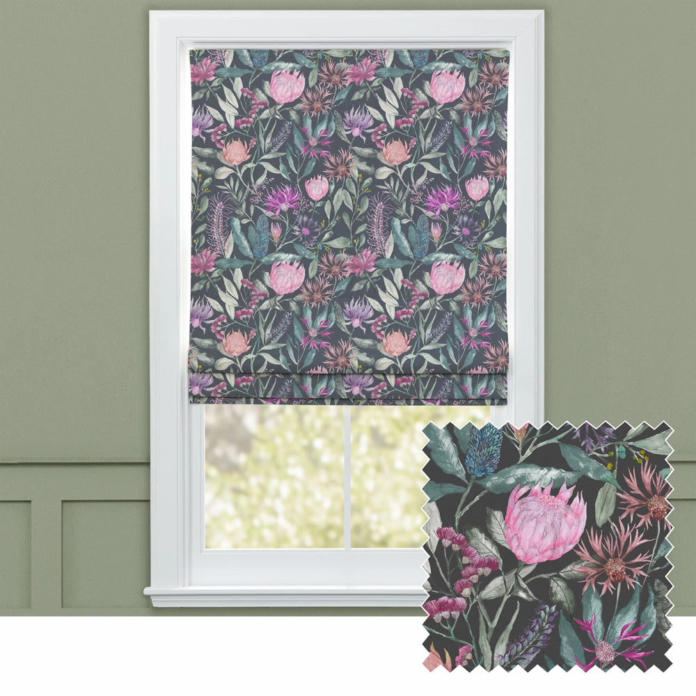 Fortazela Printed Cotton Made to Measure Roman Blinds Onyxbedding sets ,throw blankets 