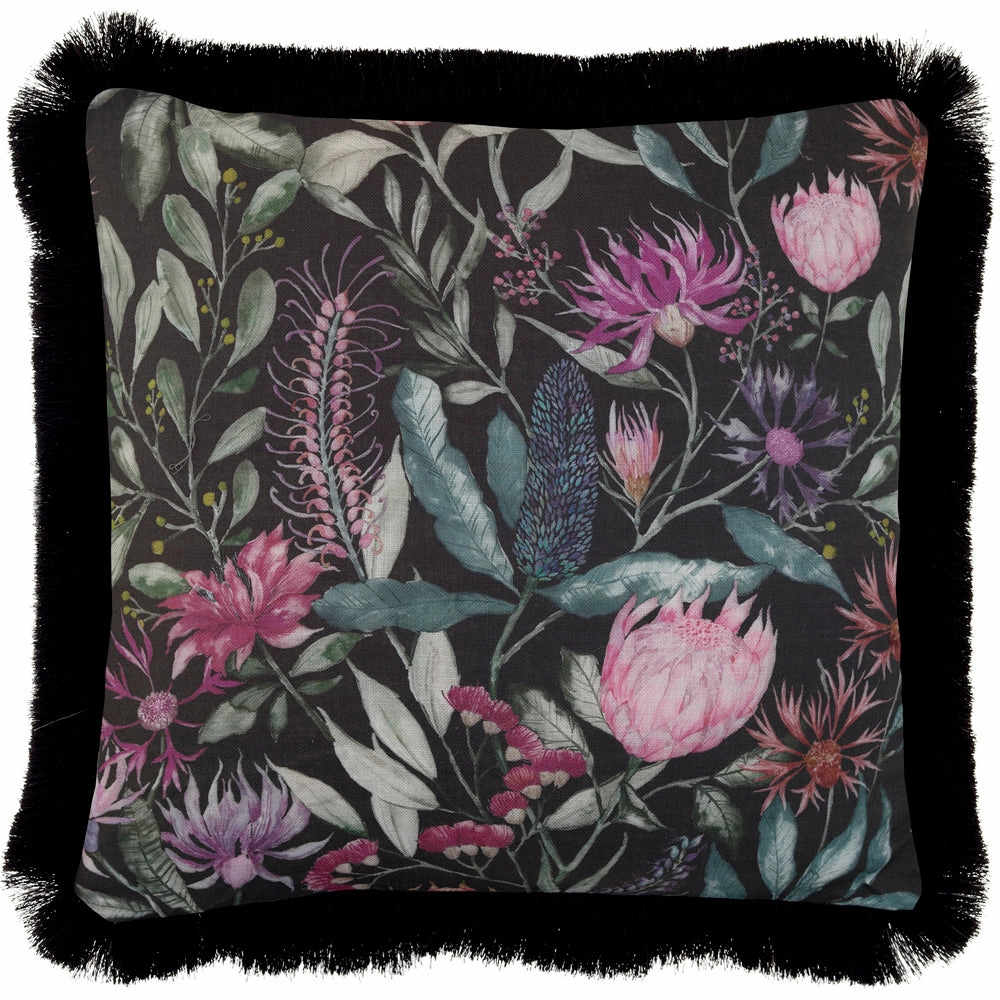 Fortazela Printed Feather Cushion Onyx