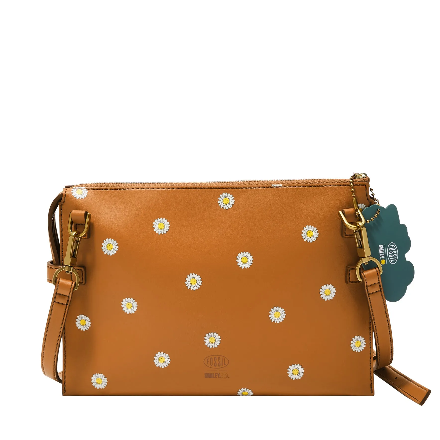 Fossil x Smiley® Vegan Cactus Crossbody