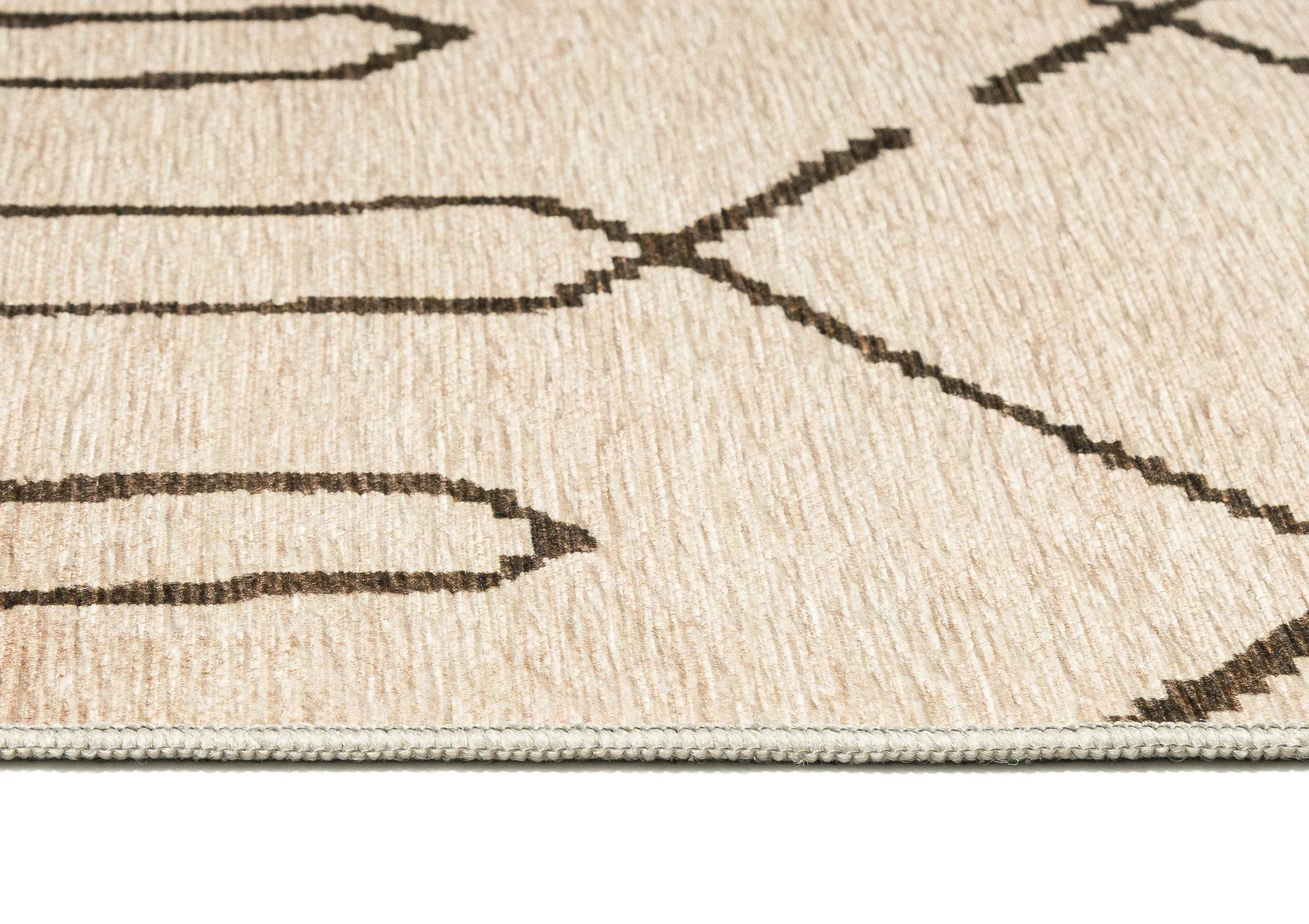 Fralyn Brown Beige Indoor Outdoor Washable Rug *NO RETURNS UNLESS FAULTY