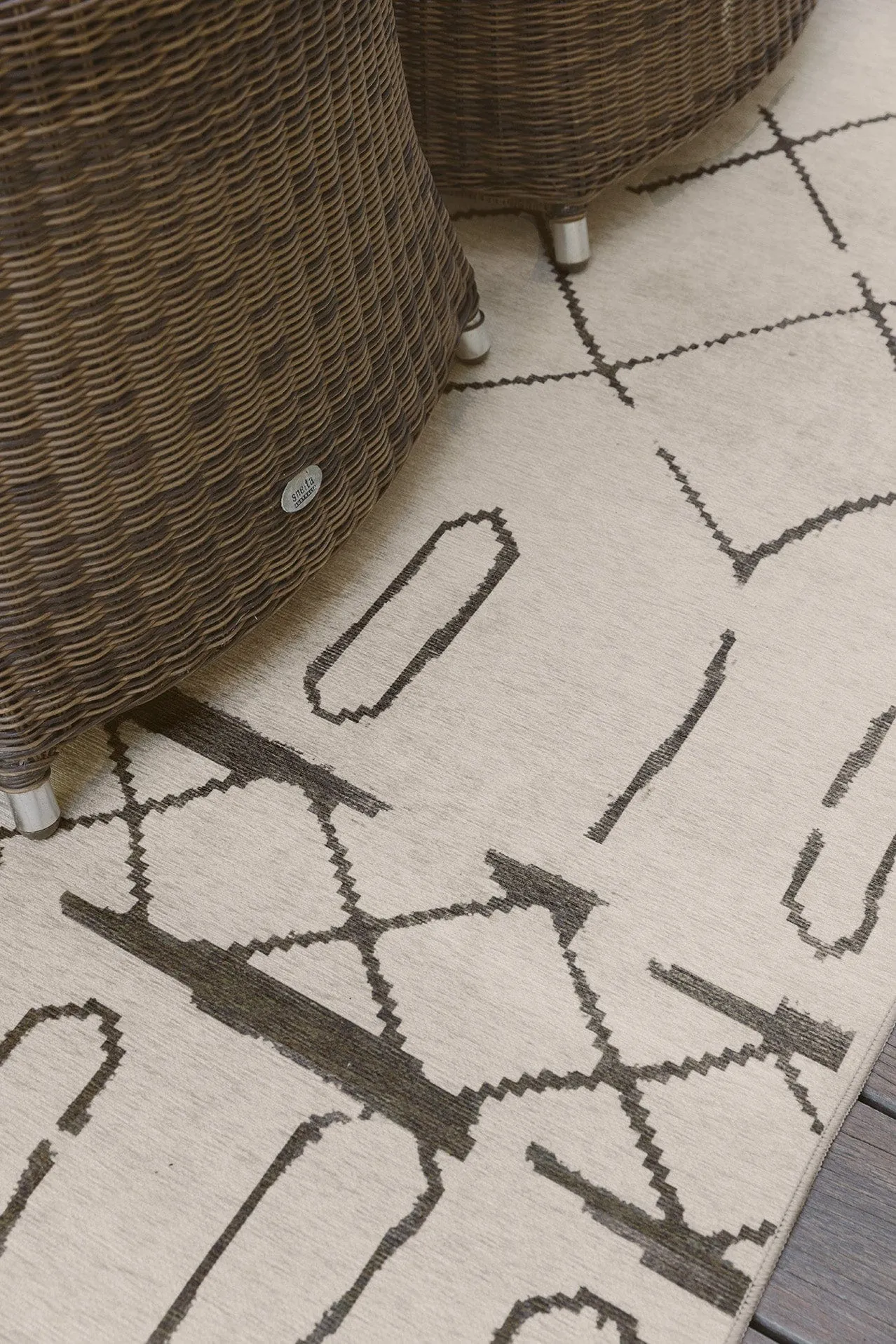 Fralyn Brown Beige Indoor Outdoor Washable Rug *NO RETURNS UNLESS FAULTY