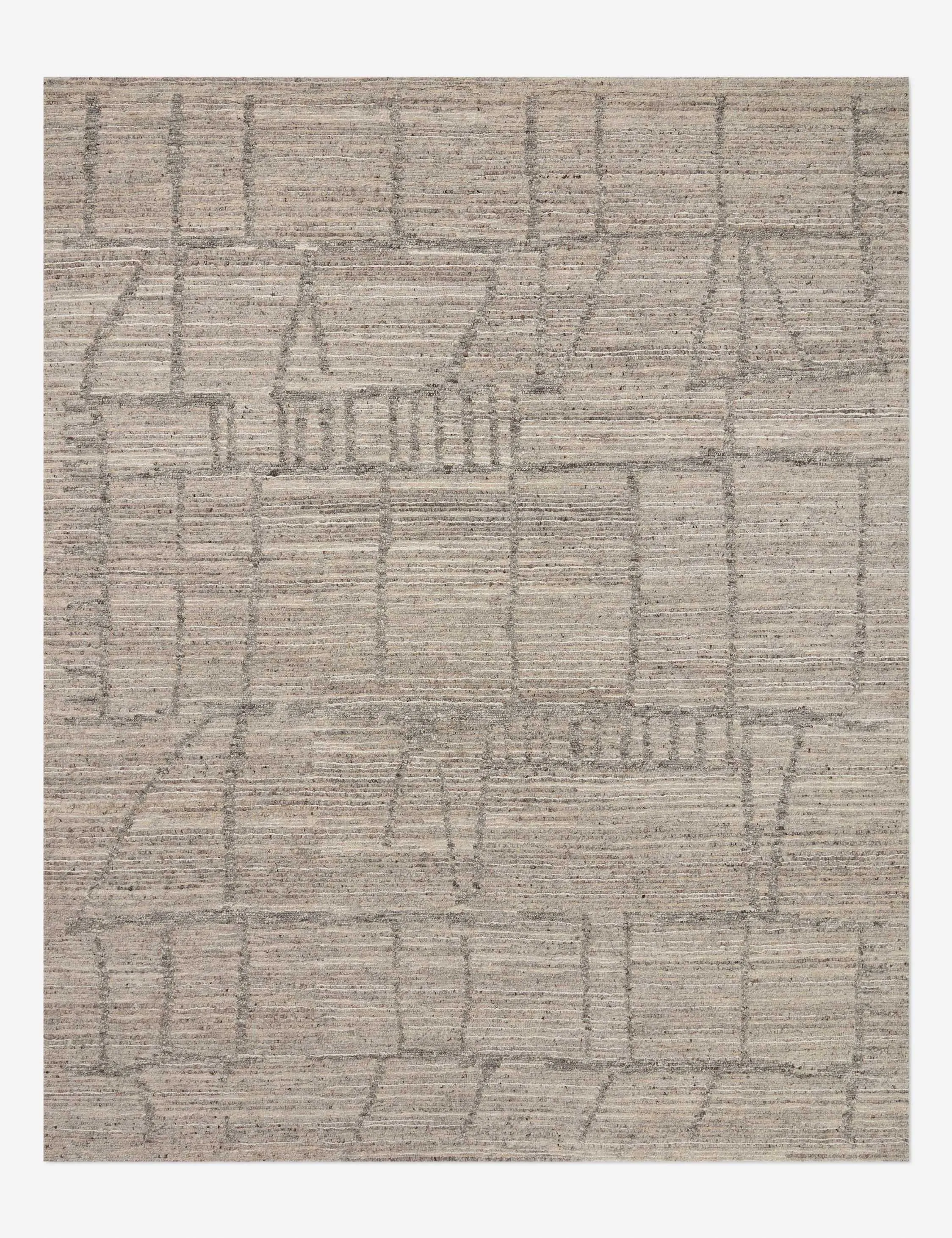 Franca Hand-Knotted Wool Rugmodern color block patchwork rug