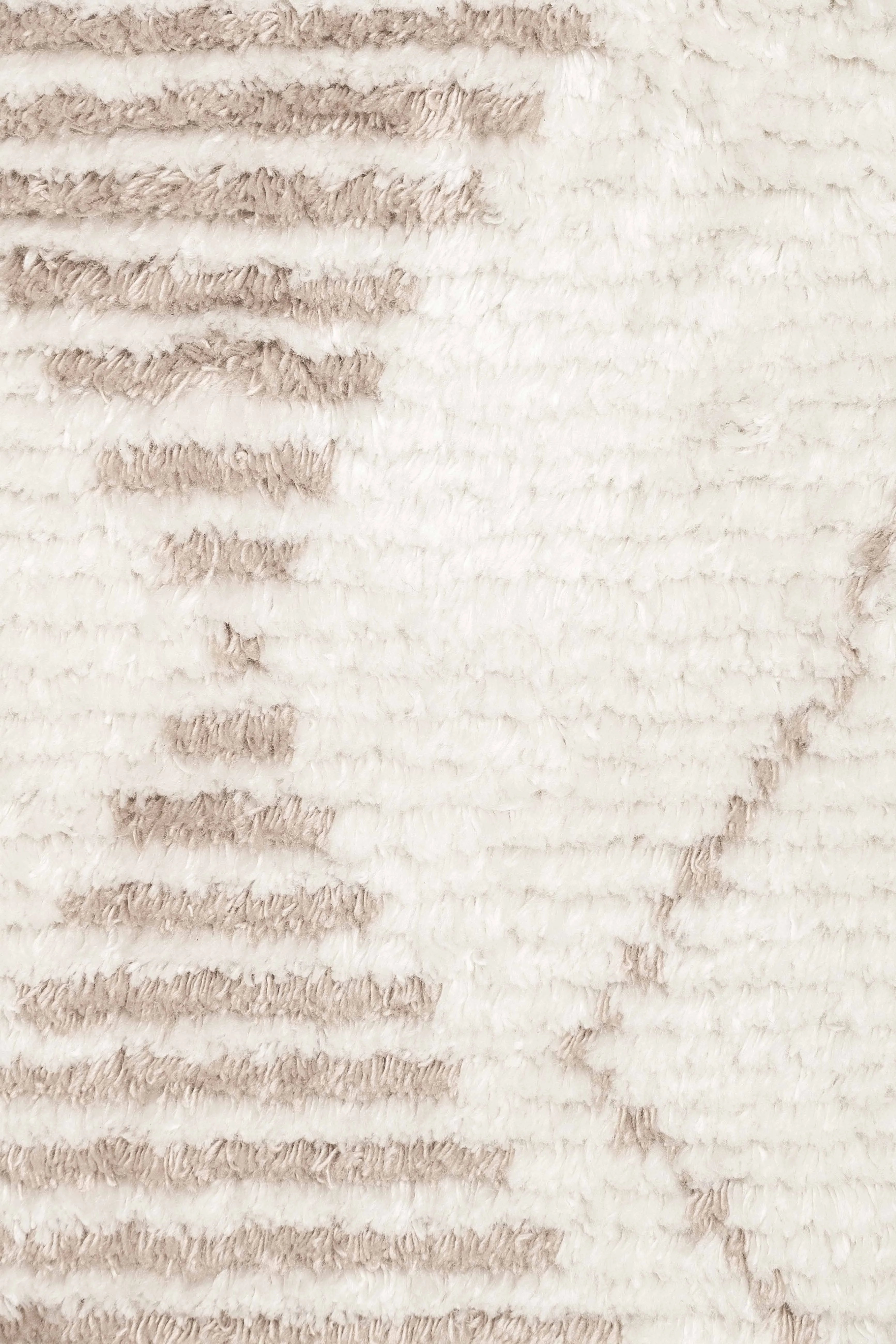 Frankie Ivory and Beige Tribal PET Rug