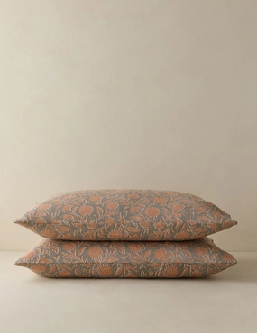 Fransen Linen Cotton Pillowcases (Set of 2)bedding sets ,throw blankets 