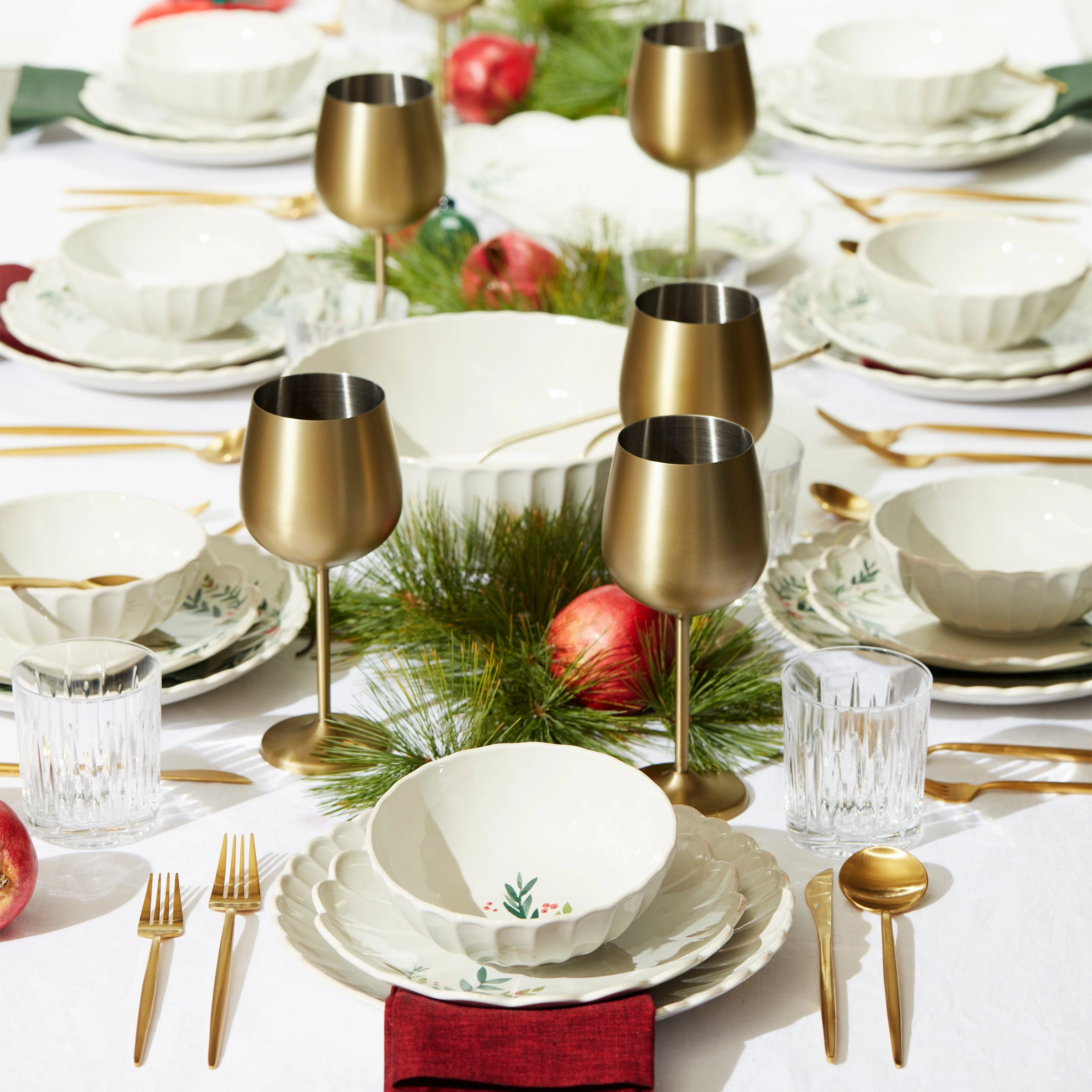 French Perle Berry All-Purpose Bowls - Set of 4