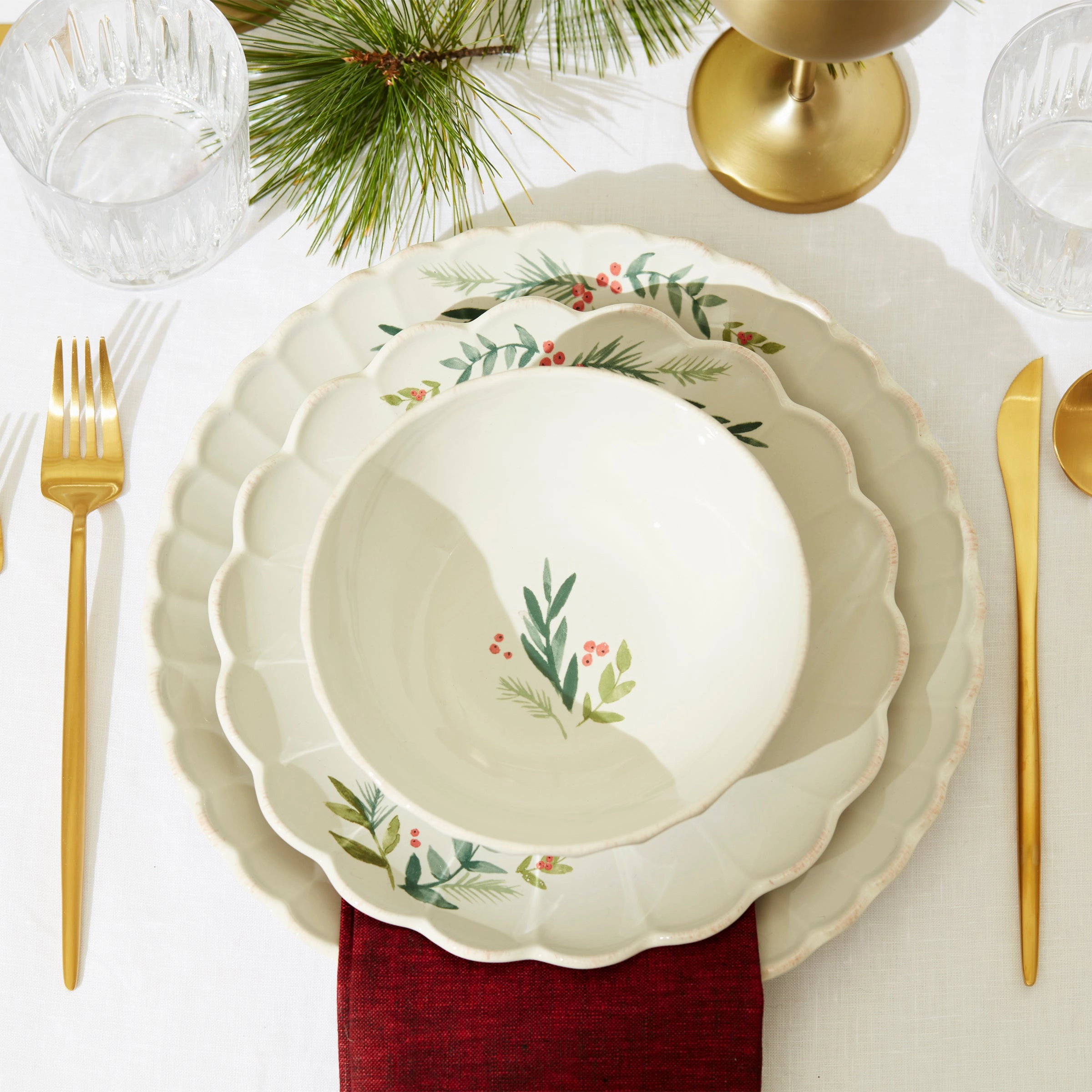 French Perle Berry All-Purpose Bowls - Set of 4