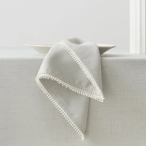 French Perle Dove Grey 19X19 Napkinmodern kitchen decor ,kitchen dinner set ,dinnerware 