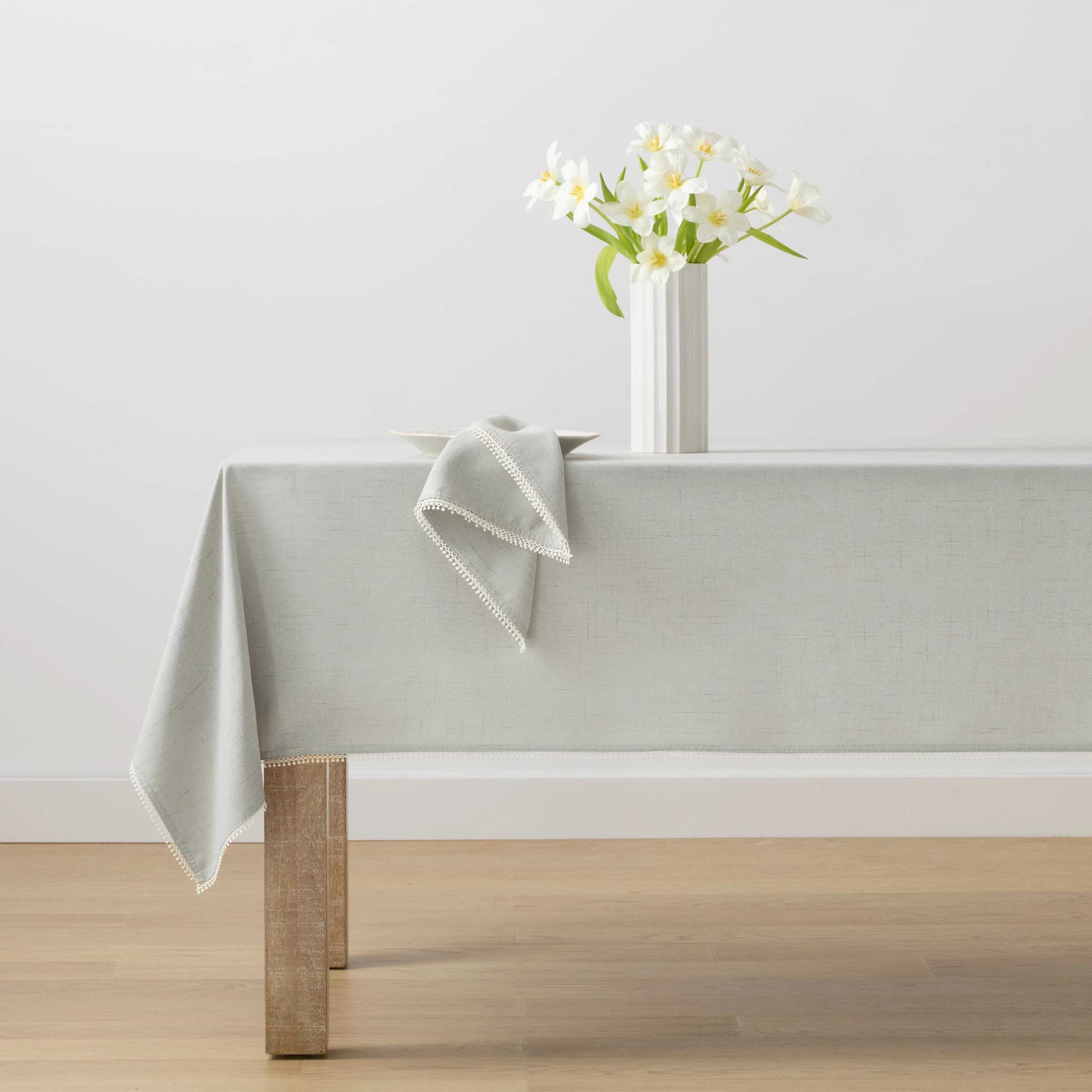 French Perle Dove Grey 19X19 Napkin