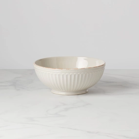 French Perle Groove White Medium Bowlafternoon tea dessert tray
