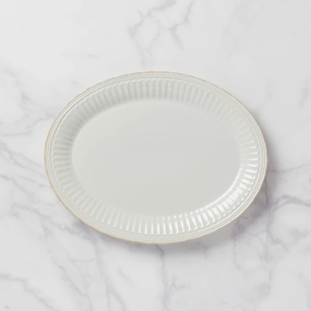 French Perle Groove White Platterafternoon tea dessert tray