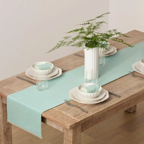 French Perle Ice Blue Runnermodern kitchen decor ,kitchen dinner set ,dinnerware 