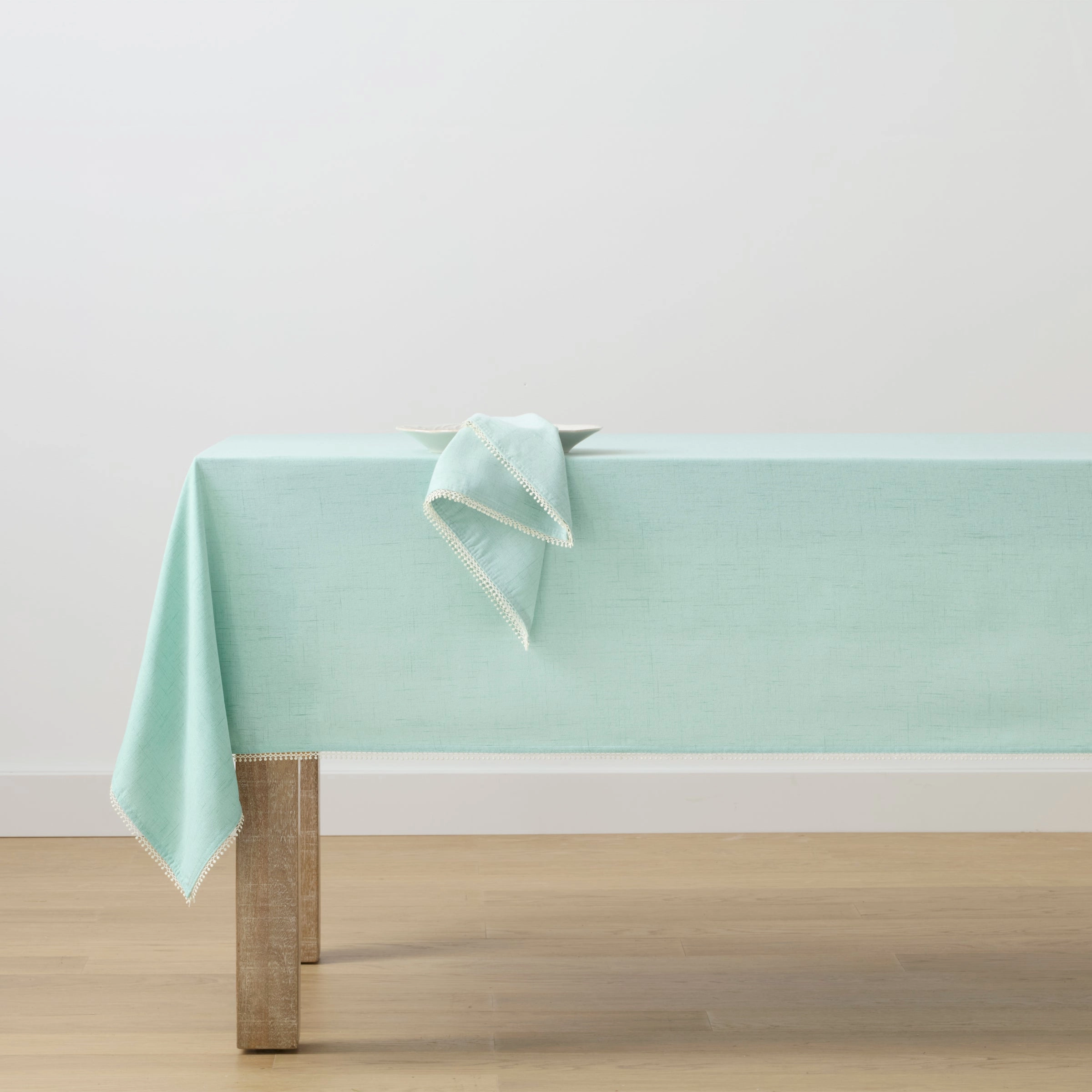 French Perle Ice Blue Tablecloth