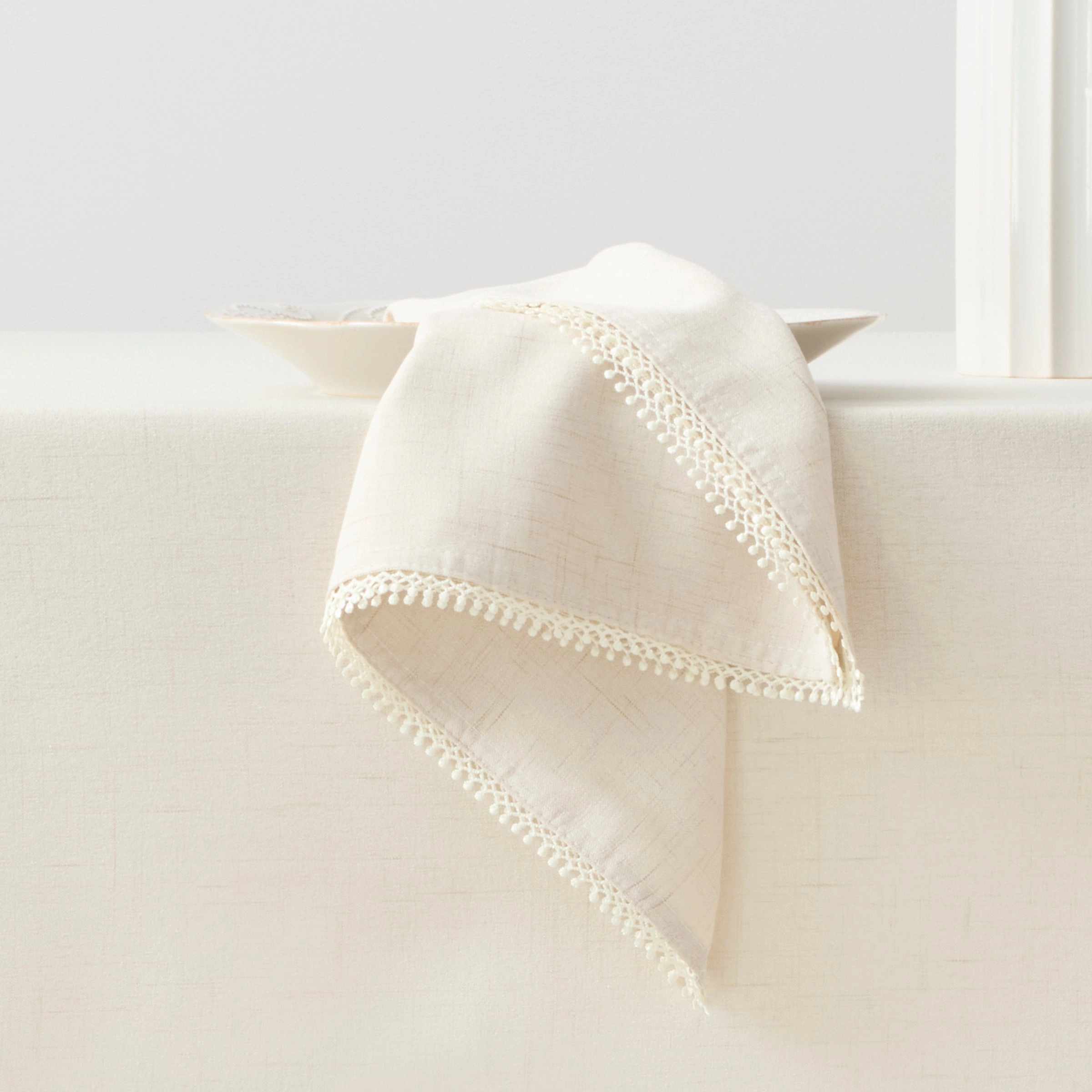 French Perle Natural 19X19 Napkins - Set Of 4home decor ,wall decor 
