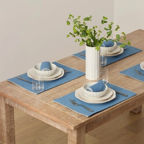 French Perle Periwinkle 13X18 Placemats - Set Of 4home decor ,wall decor 