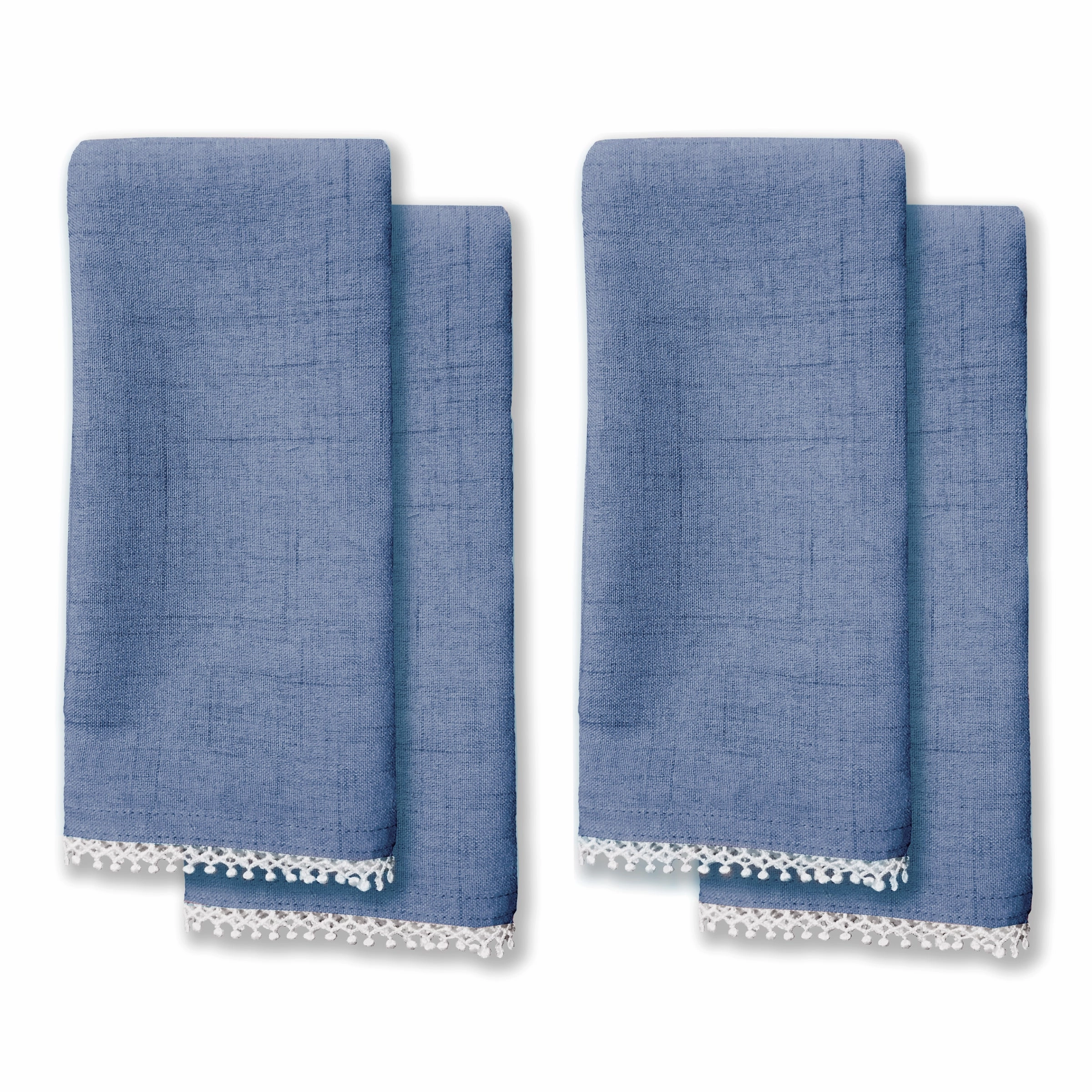 French Perle Periwinkle 19X19 Napkins - Set Of 4