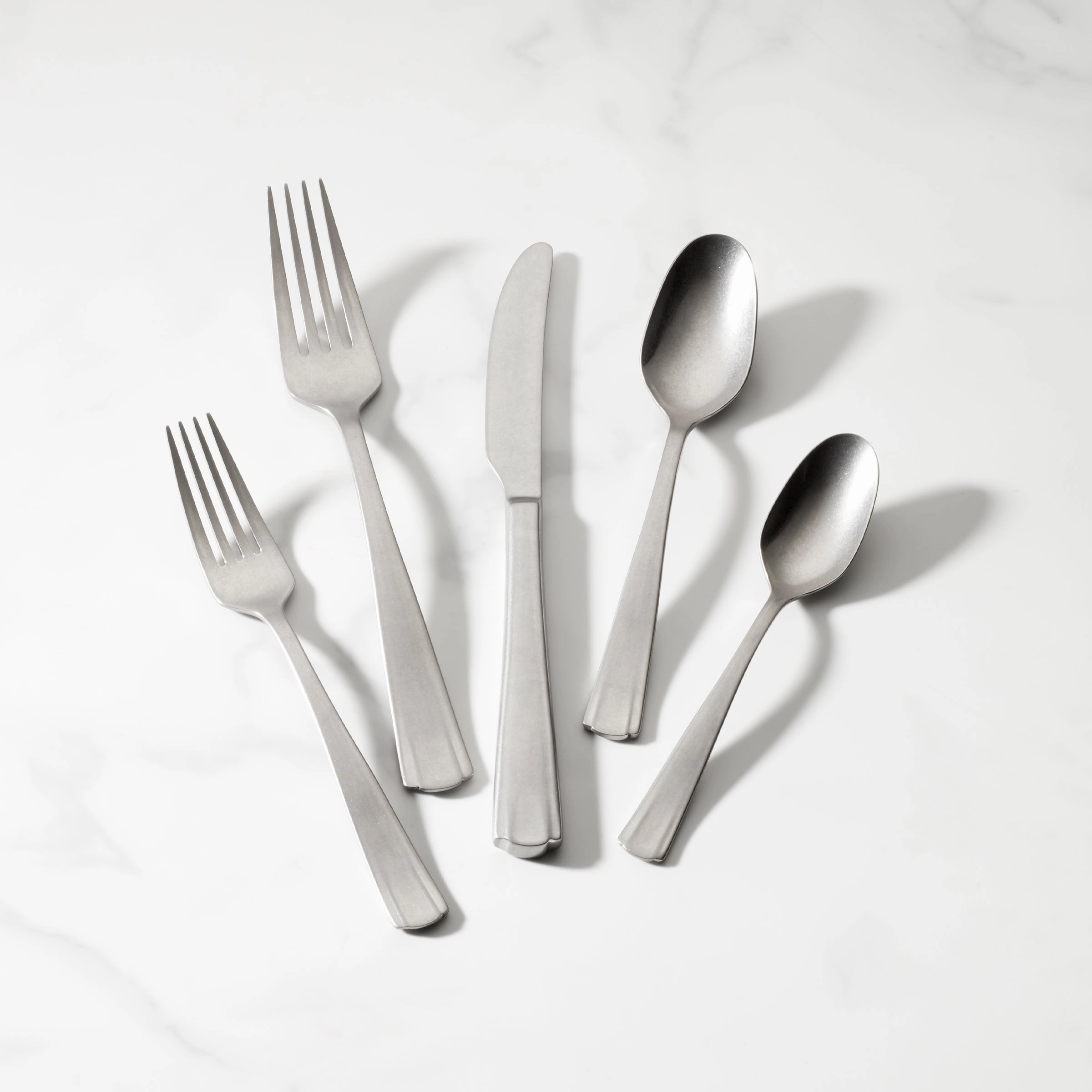 French Perle Scallop Vintage 65 Piece Flatware Seteco-friendly bamboo fiber tableware set 