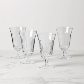 French Perle Tall Stem Glasses - Set Of 4glass cups ,personalized mugs 