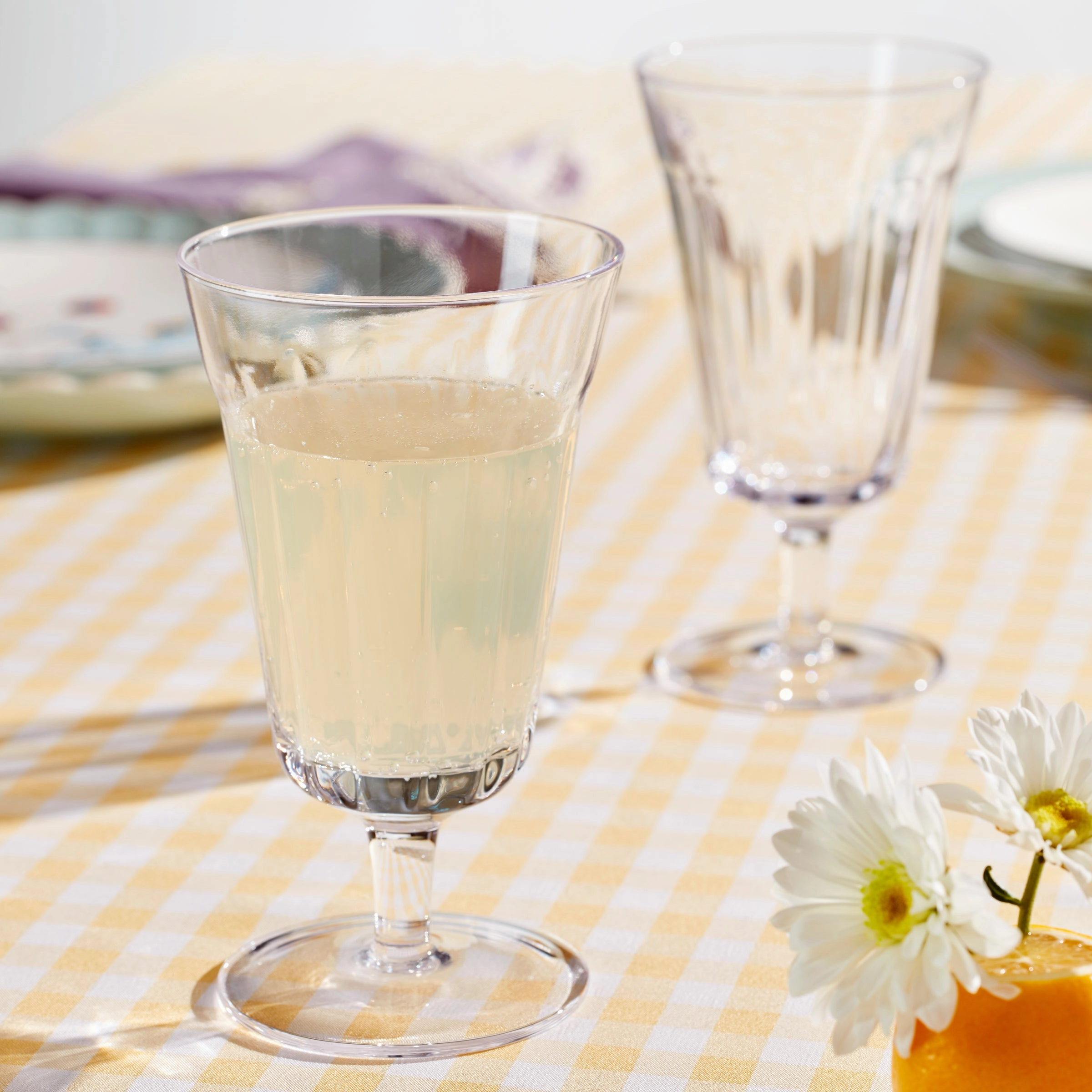 French Perle Tall Stem Glasses - Set Of 4