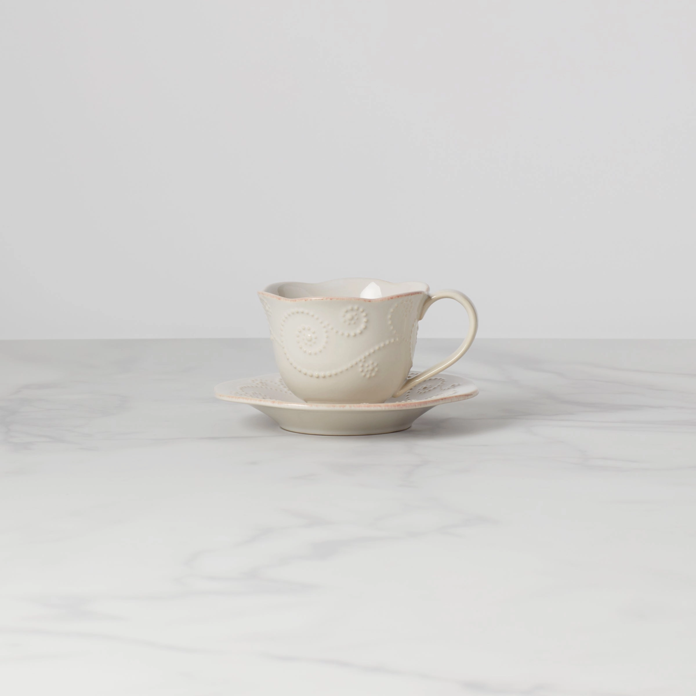 French Perle White Cup and Saucermodern kitchen decor ,kitchen dinner set ,dinnerware 