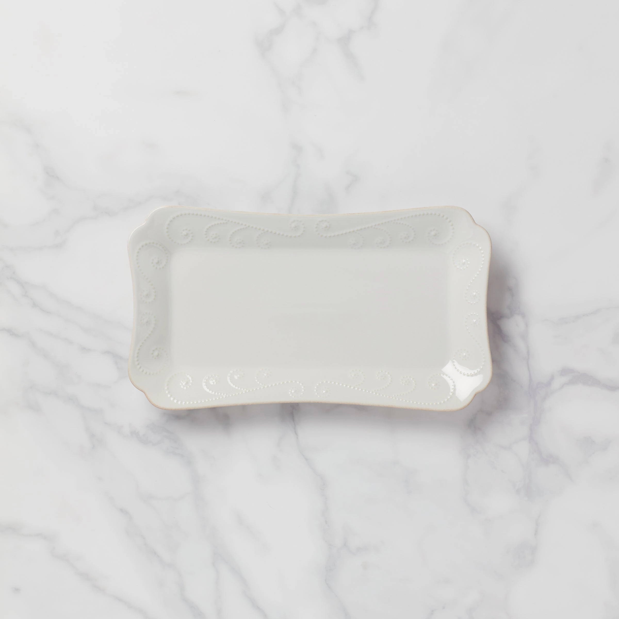 French Perle White Hors d'Oeuvres Traymodern kitchen decor ,kitchen dinner set ,dinnerware 