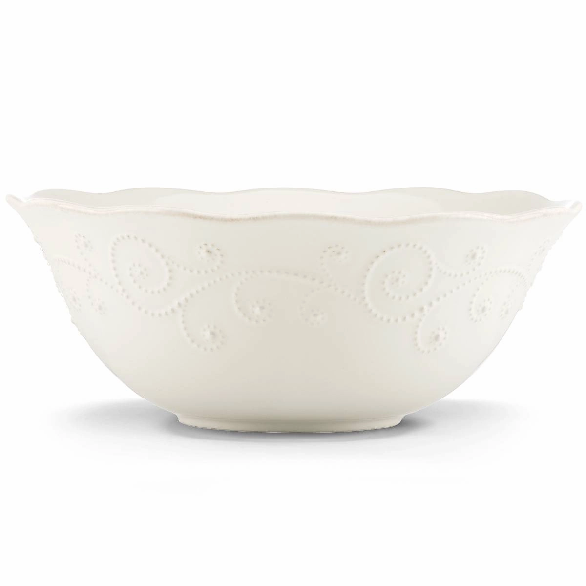 French Perle White Large Serving Bowlafternoon tea dessert tray